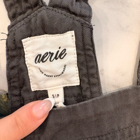 Aerie Charcoal Overalls - Picture 5 of 5